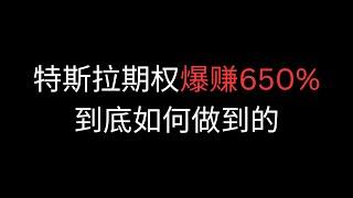 特斯拉期权爆赚650% 到底如何做到的