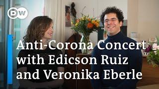 Double bassist Edicson Ruiz and violinist Veronika Eberle: classical concert for corona lockdown