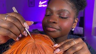 ASMR Doing Your Favorite Triggers  (scalp plucking, inaudible whispers, makeup, & more)