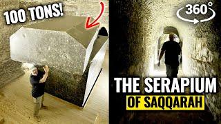 The Serapium of Saqqara 4K VR360 Tour. Explore the Giant Sarcophagus of the Apis Bull in Egypt