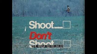 1970s HUNTING SAFETY FILM  "SHOOT / DON'T SHOOT"  RIFLE & WEAPON HANDLING  68554