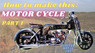 How to build this Motorcycle from a Singer Sewing machine PART 1.