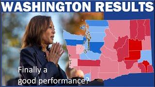 2024 WASHINGTON RESULTS | Kamala Harris pulls her best performance in Washington. How much she gain?