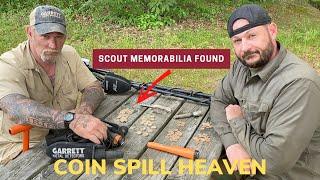 Dirt Fishing Metal Detecting Adventure. This Is Scout Memorabilia and Coin Spill Heaven.