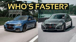 FULLY MODIFIED BMW 320d vs STOCK 328i (CRAZY DRIVE)