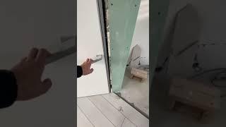 Сдача работ по установке дверей Profil Doors invisible 0PA под покраску профиль Серебро.