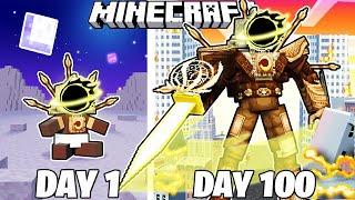 I Survived 100 Days as SINISTER CLOCKMAN in Mincecraft!