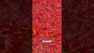 Safflower pods processed in strange way