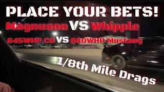 Drags - Supercharged Battle - C8 Corvette vs Mustang