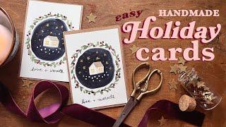 10th Annual Holiday Card Tutorial | Cozy Watercolor Winter Scene