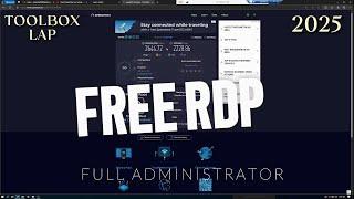 مجاني بصلاحيات الادمن Free RDP بسرعات انترنت رهيبة 2025 حل مشكله الصوت FULL ADMINISTRATOR