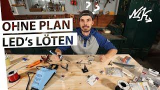 Kann ich eine Lampe aus LEDs basteln - DIY löten & versauen | Niklas Schaub