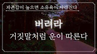 욕심을 내려놓고 버리기 시작하니 벌어진 일ㅣ버리기의 기적ㅣ단순한 삶ㅣ책 읽어드립니다