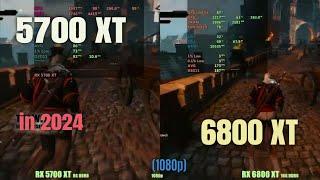 RX 5700 XT vs 6800 xt  in 2024