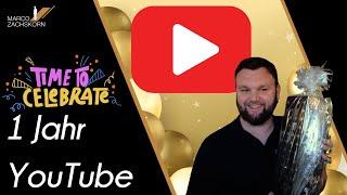 1 Jahr auf YouTube!  Meine Erfahrungen, Statistiken & Ausblick | Marco Zachskorn