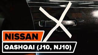 How to change door handle on NISSAN QASHQAI (J10, NJ10)  [TUTORIAL AUTODOC]