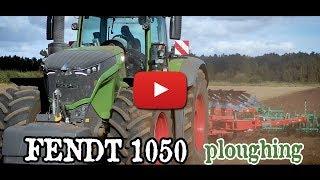 FENDT 1050 Ploughing Jonny 1388 - Kverneland 10 Furrow Plough