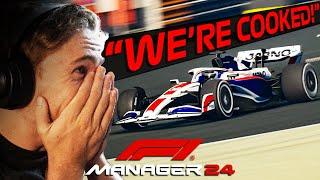 I Made Our First Race as HARD AS POSSIBLE - F1 Manager 2024 Career Mode #1