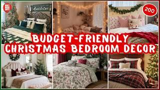 200+ Christmas Bedroom Decor Ideas 2024 | Cozy & Budget-Friendly DIY Holiday Trends!