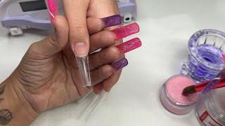 Acrylic Nail Tutorial On Difficult Client | Tips For Beginners