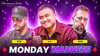 Live Cash NLH with Wes, ATM & H.V.!