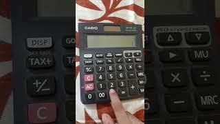 How to set tax in casio mj-120d calculator