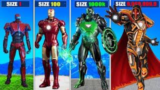 SIZE 1 IRONMAN into SIZE 999,999,999 IRONMAN in GTA 5!