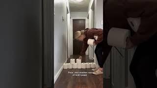 Toilet paper workout for dogs  