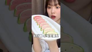 점점 진해지는 8단계 수박초콜릿#8단계초콜릿