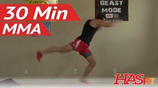 30 Min Knockout MMA Workout at Home - MMA Conditioning - MMA Workouts Exercises UFC Training