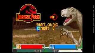 Jurassic Park Arcade Game - Attract Mode (60fps HD)