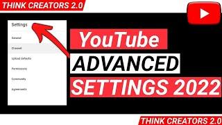 Youtube Advance Settings/Technical Haroon/