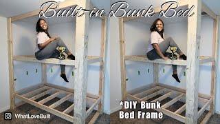 DIY Built-in Bunk Bed | Toddler Bedroom Makeover Series