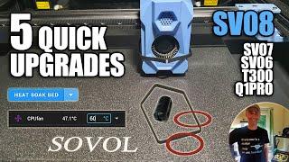 5 Tiny Upgrades to Boost Your Sovol SV08's Reliability + other Klipper 3D Printers: SV06 SV07 Q1Pro