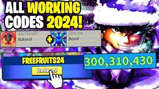 *NEW* ALL WORKING CODES FOR BLOX FRUITS IN 2024! ROBLOX BLOX FRUITS CODES