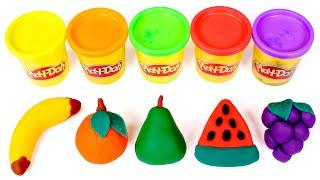 FRUTAS de Play Doh de Colores  Manualidades para niños