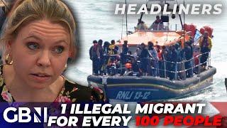 Migrant Channel crossing FRENZY now means there's '1 ILLEGAL migrant for every 100 people in the UK'