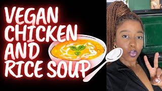 Vegan Chicken and Rice Soup