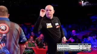 Mark Barilli ridiculous 110 checkout attempt - WDF World Darts Championship