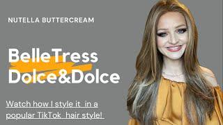 Dolce and Dolce Wig Review! STYLED in a viral TikTok waterfall pony! #belletresswigs #dolceanddolce