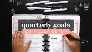 GOAL SETTING 2024 :: Q3 Quarterly Goals & July Monthly Goals Setup for Productivity and Success