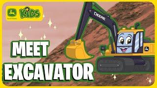 Say Hello To Our Excavator!   | John Deere Kids