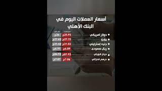 #سعر#الدولار#اليوم#اسعار#العملات#مقابل_الجنيه#البنك_الأهلي