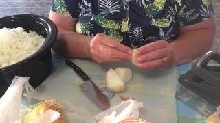 Caramelize onions in the crockpot