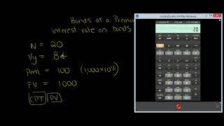 Present value of bonds at a premium