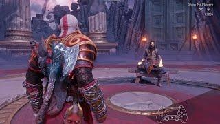 God of War Ragnarok - Valhalla: Tyr - Blade of Olympus Gameplay - Show me Mastery (PS5)