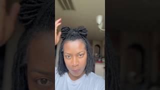 The Bow hairstyle | Sisterlocks / Microlocks/ interlocks / locs.    #sisterlockstyles #microlocs