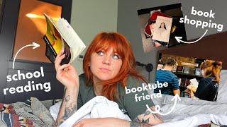 school reading, book shopping, meeting booktube friends ️ a (sort of) reading vlog [cc]