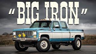 'Big Iron'  Duramax Legend Series build #008 | 1976 K20 Crew Cab Short Bed | Details and Drive!