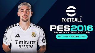 احدث باتش تحويل بيس 2016 لبيس 2025 باخر الانتقالات الاعبين الجديدة | PES 2016 BEST PATCH UPDATE 2025